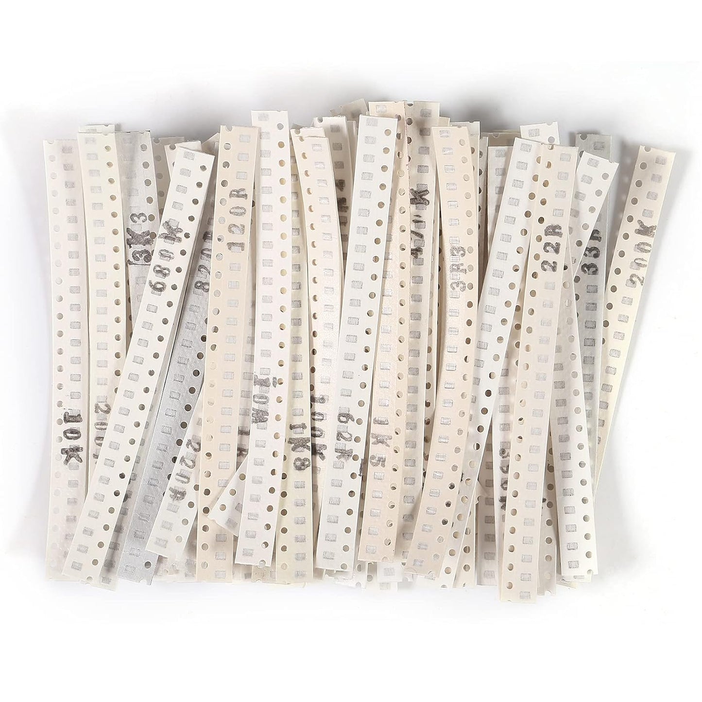 1500Pcs 0805 SMD Capacitor 0805 Chip Resistor Assortment Kit 1% 1/8W 0.125W 60 Values 0 Ohm-10M Ohm Resistors
