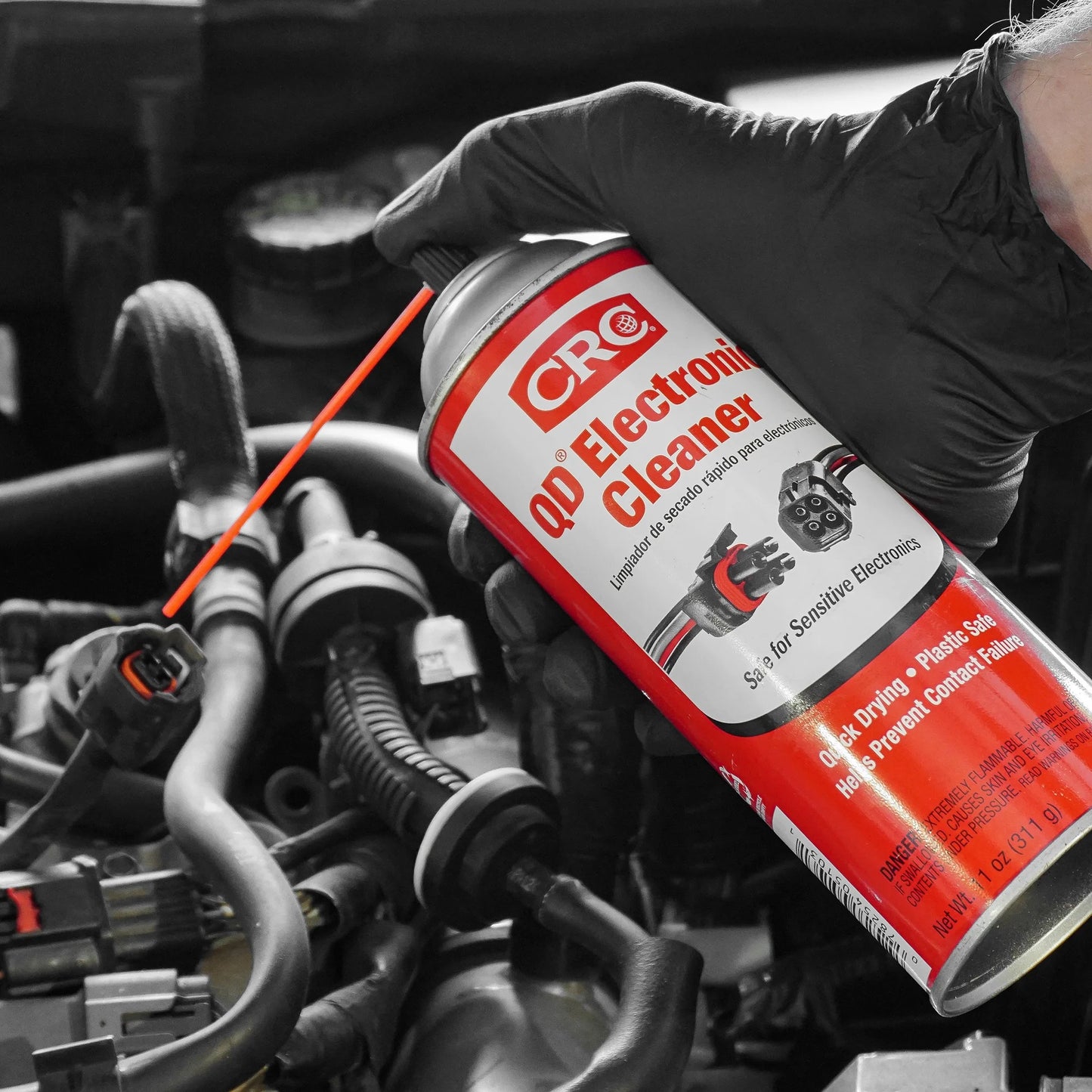 Electronic Cleaner Spray – Quick Dry Aerosol for Sensitive Electronics, Universal Vehicle Use, 11 Oz