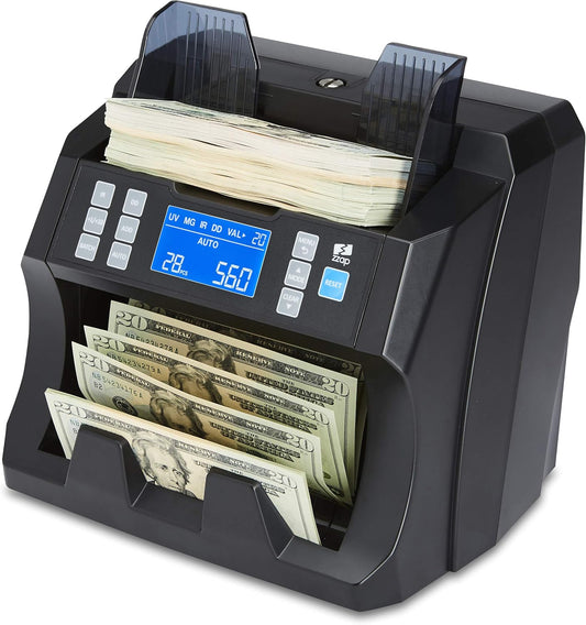 Bill Value Counter & Counterfeit Detector - Money Cash Currency Machine (NC25)