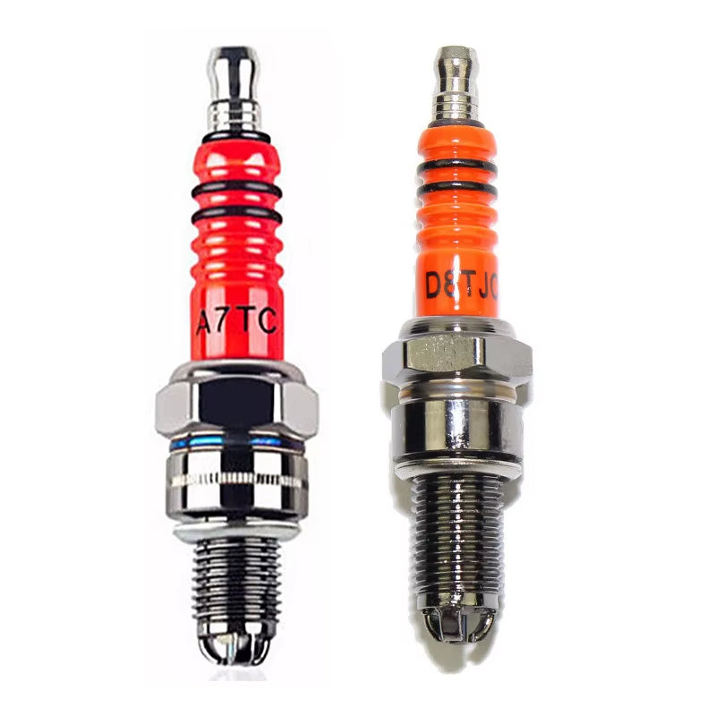 High Performance 3-Electrode Iridium Spark Plug A7TC D8TJC for 50CC-150CC Atv GY6 50Cc 110Cc 125Cc 150Cc Motorcycle Scooter