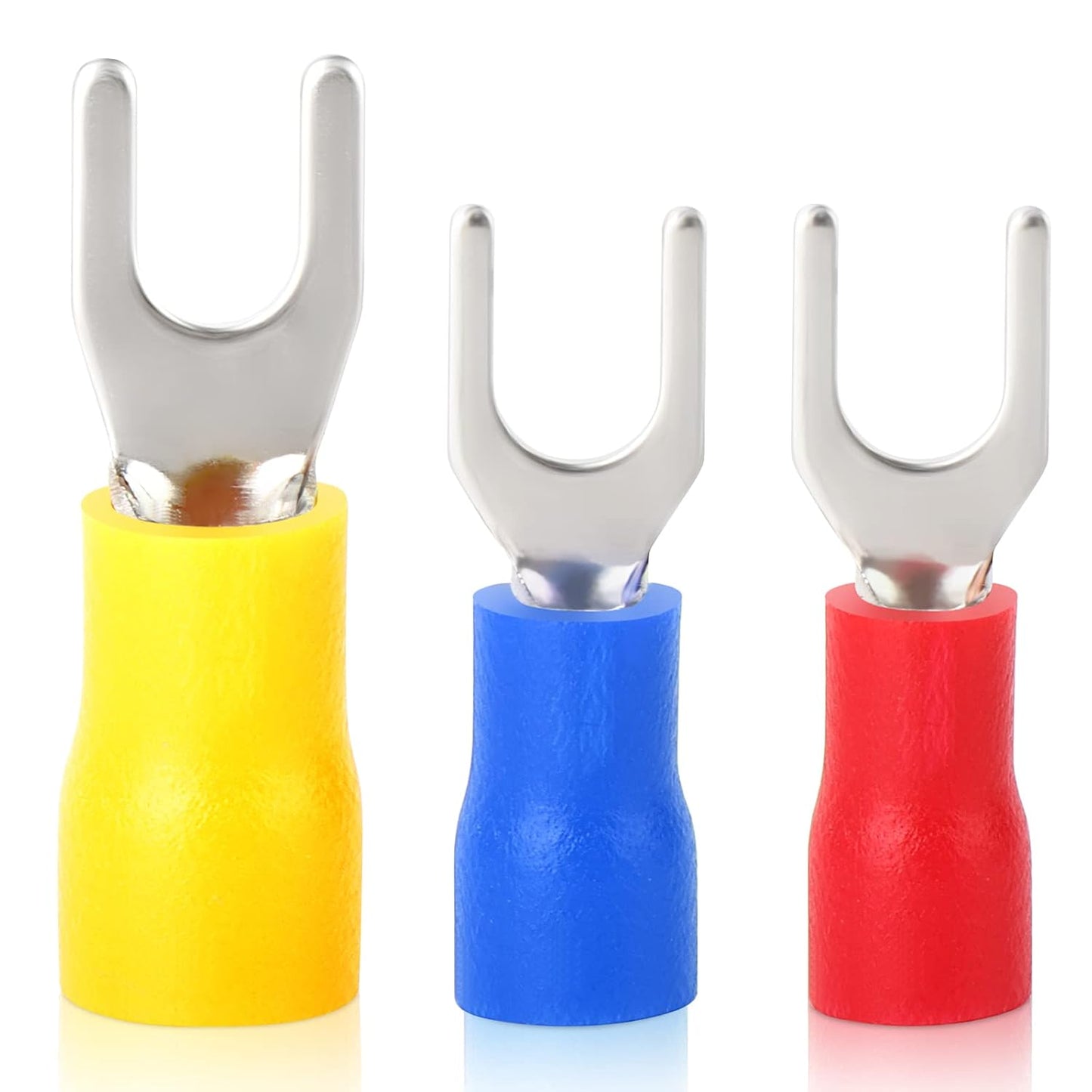 300 Pcs 22-16 16-14 12-10 AWG Insulated Fork Spade U-Type Wire Connector Electrical Crimp Terminal