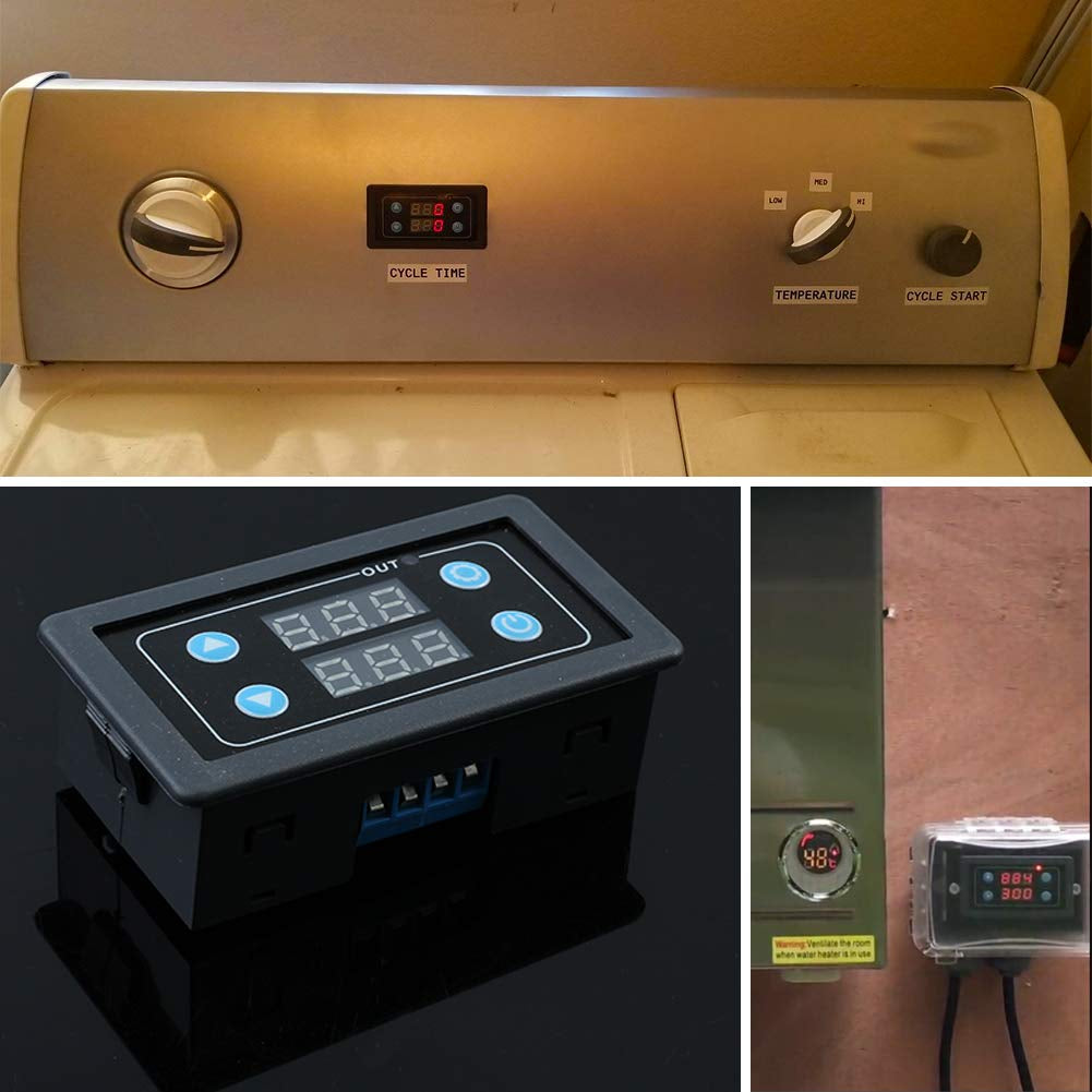 Timer Relay,  Time Delay Switch AC 110V 120V Timer Switch Module Digital Time Cycle AC 85V-265V LED Dplay 0Ms-999H