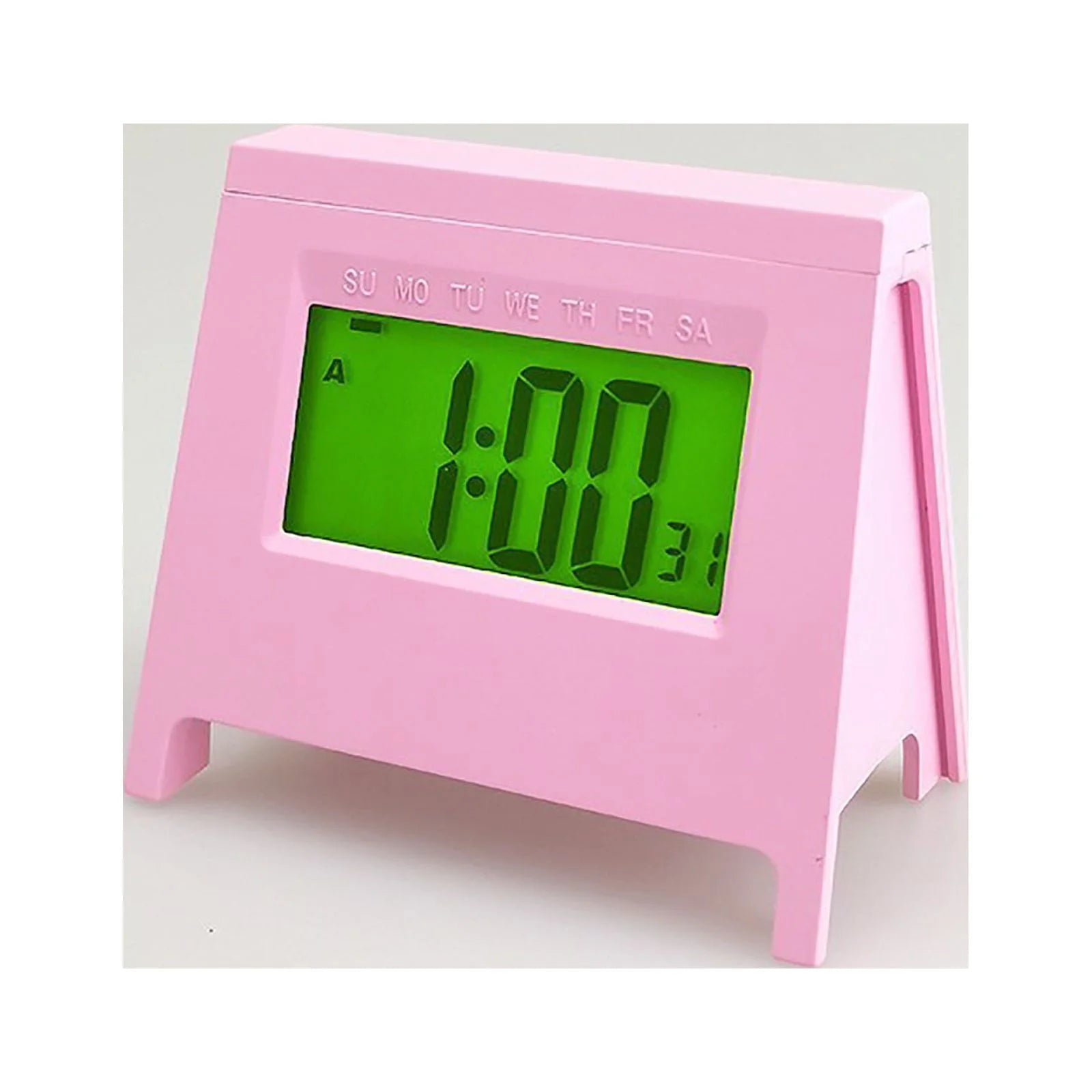 Mini LCD Student Alarm Clock New Electronic Clock Smart Desktop Multi-Function Clock with Luminous Temperature Calendar Electronic Accessories for Home