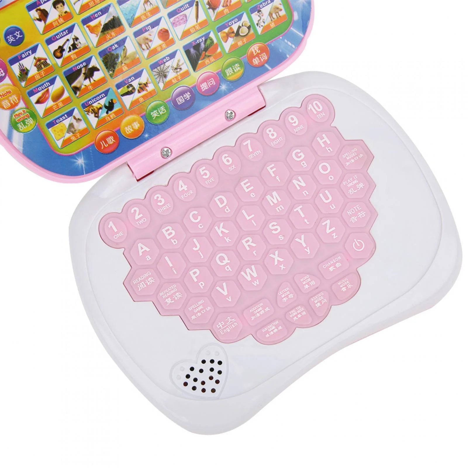 Tablet Learning, Kids Computer Learning, Computer Machines Kids Toy Multi-Functional Laptop Tablet Learning Educational Game