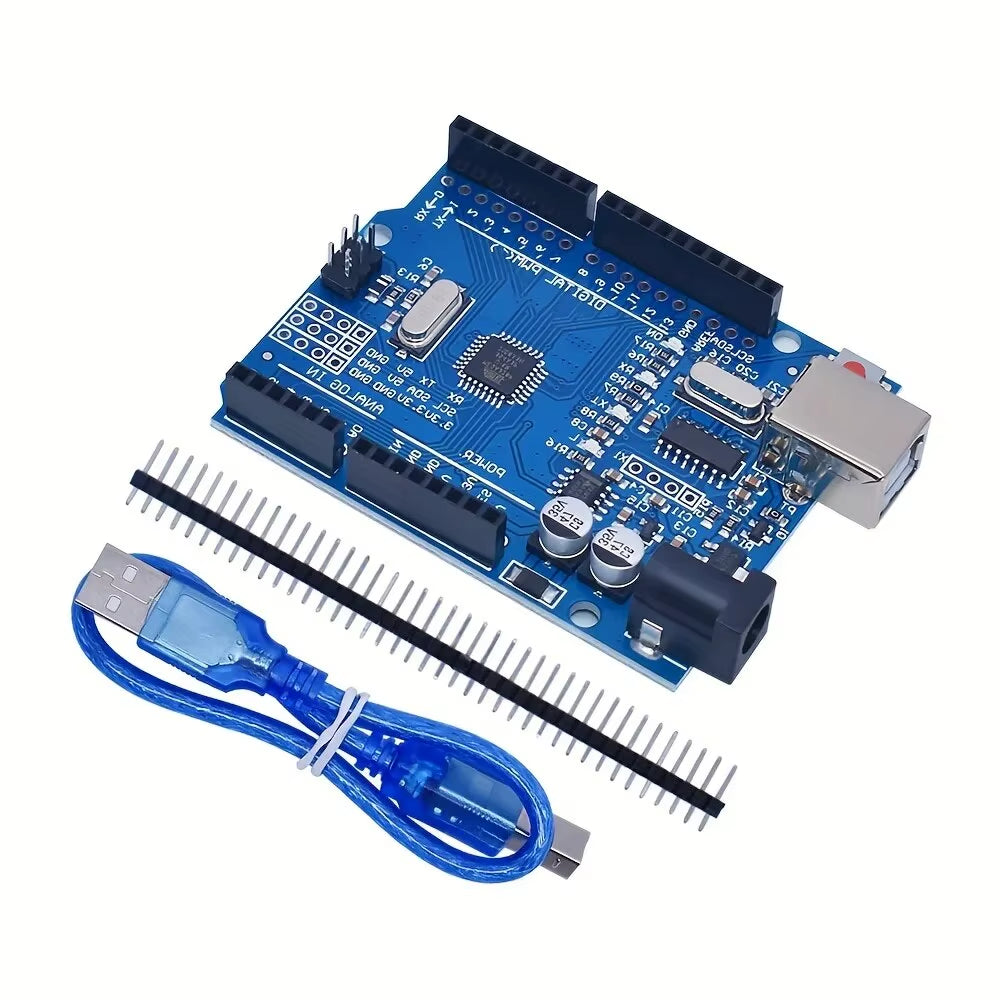 DIY Electronic Starter Kit for UNO R3 12-In-1 Programmable Engineering Coding Education STEAM Arduino Circuit Board Electronics