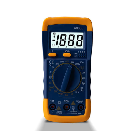 1Pcs A830L LCD Digital Multimeter AC DC Voltage Diode Freguency Multitester Current Tester Luminous Display with Buzzer Function