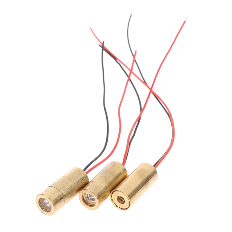 Laser Head 650Nm 9Mm 3V 50Mw Laser Cross Diode Module Red Copper Head Line / Point / Cross Laser Diode