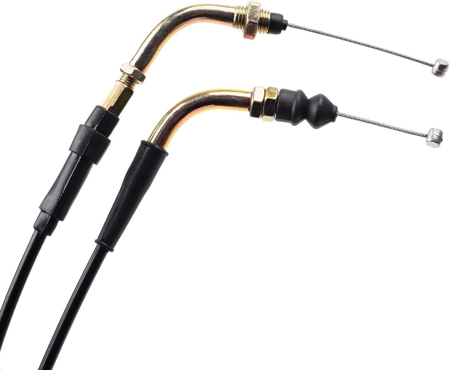 Throttle Twist Grip Set with 78" Scooter Throttle Cable for GY6 50Cc 80Cc 125Cc 150Cc 139QMB 4 Stroke Scooters Motorcycles Moped ATV