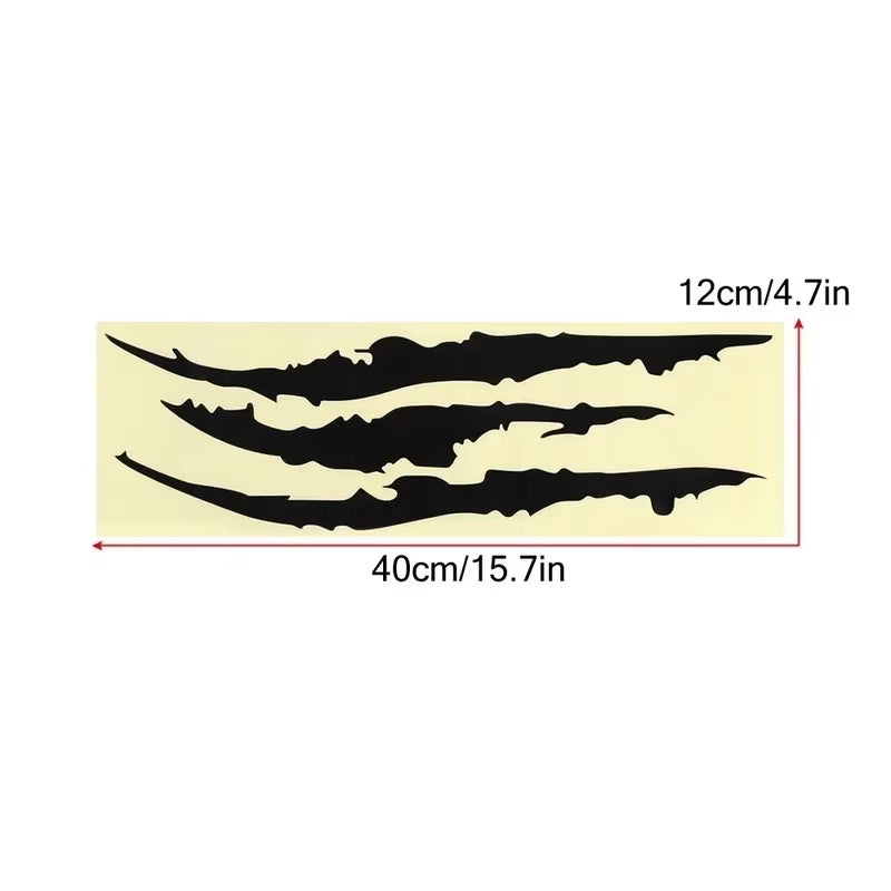 2PCS Car Headlights Monster Claw Sticker Decorative Dinosaur Raptor Claw Scratch Car Sticker Car Headlights Sticker.