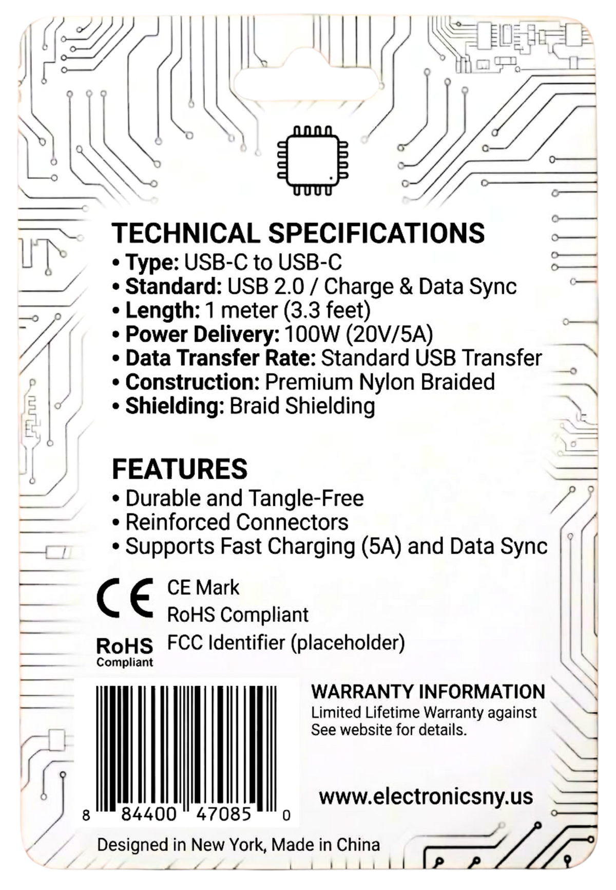 USB-C to USB-C wire