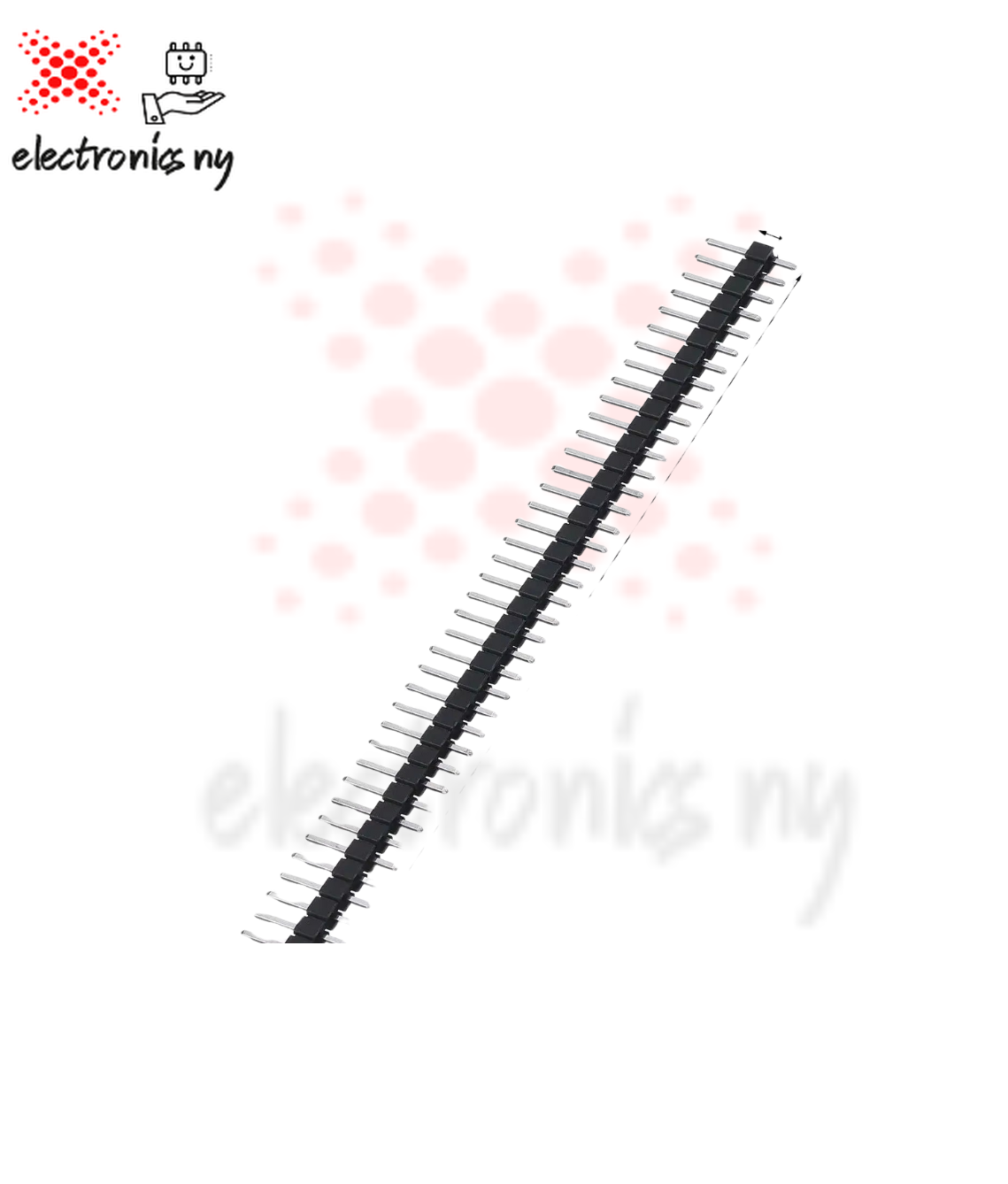 10Pcs Jst Connector Strip 40Pin 1X40 Single Row Male and Female 2.54 Breakable Pin Header Connector Strip for Arduino Black