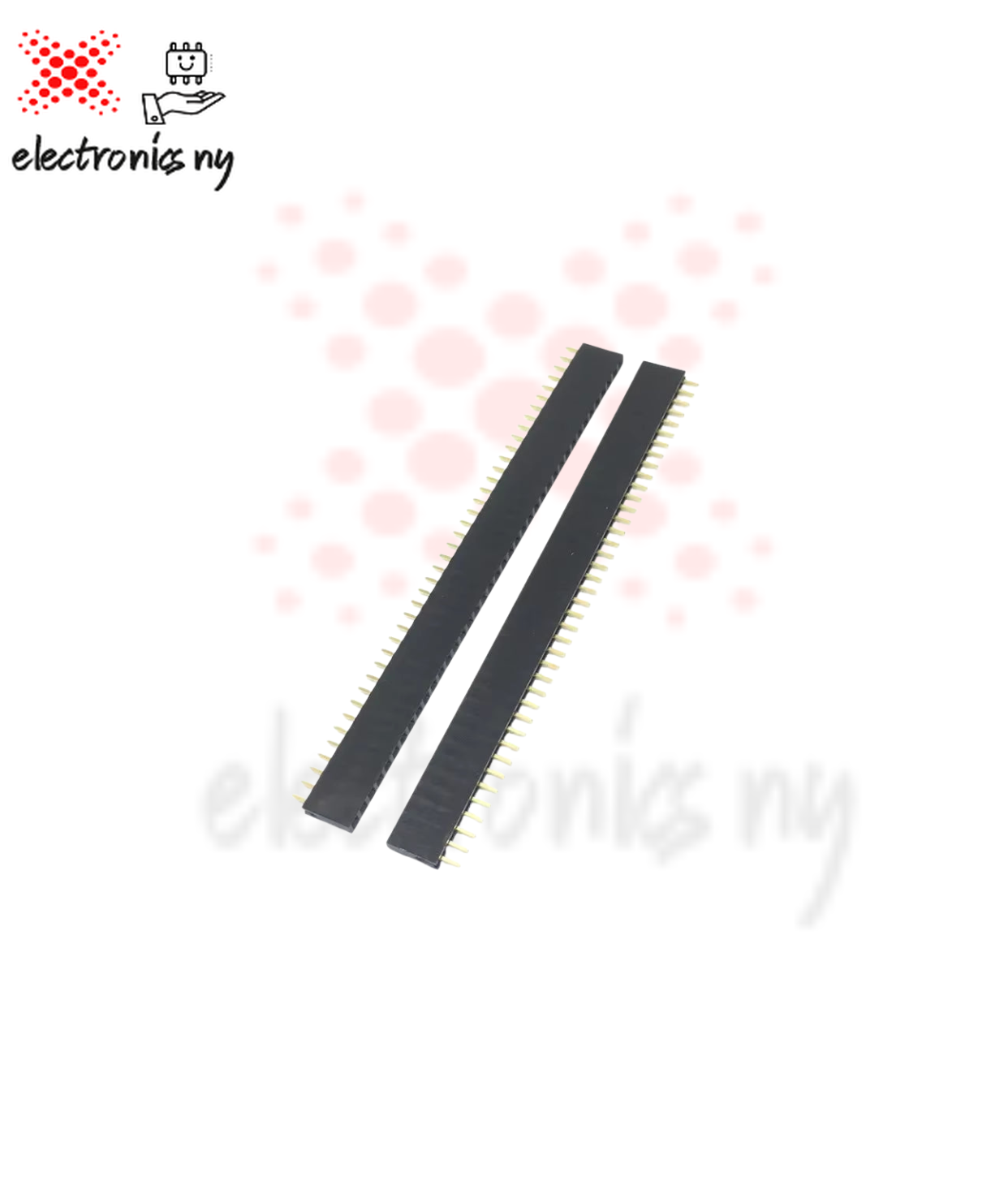 10Pcs Jst Connector Strip 40Pin 1X40 Single Row Male and Female 2.54 Breakable Pin Header Connector Strip for Arduino Black