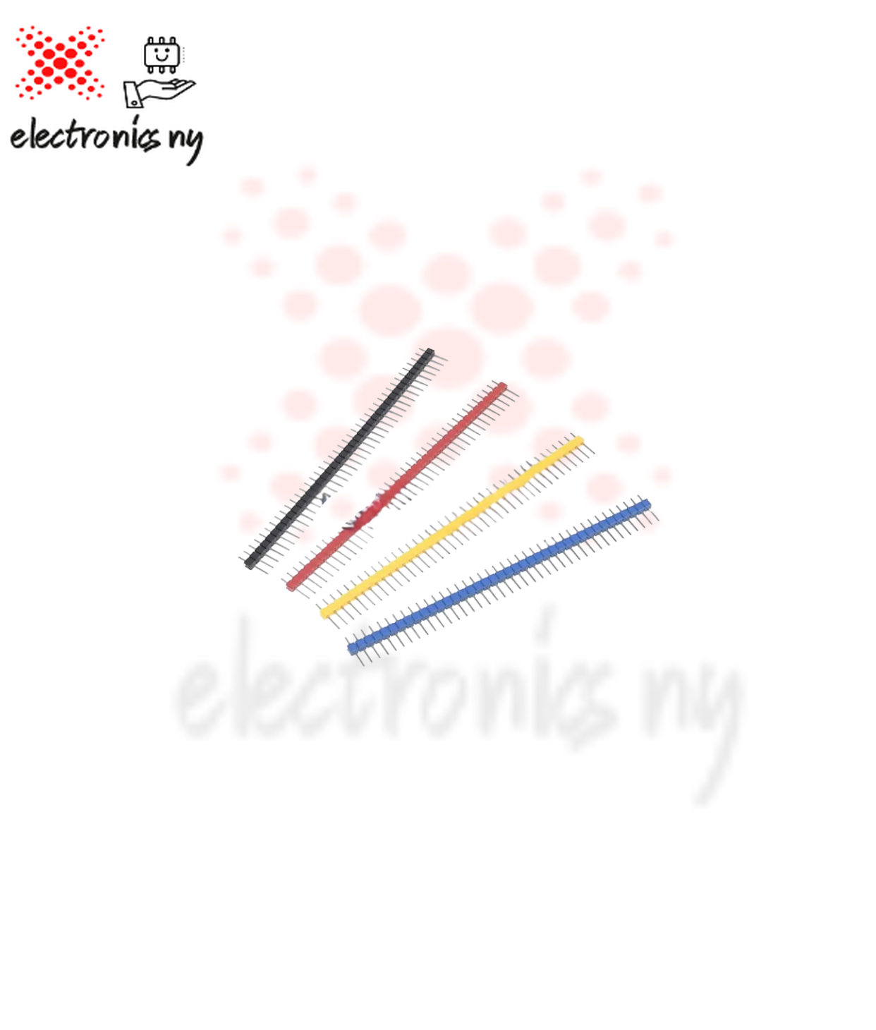 10Pcs Jst Connector Strip 40Pin 1X40 Single Row Male and Female 2.54 Breakable Pin Header Connector Strip for Arduino Black