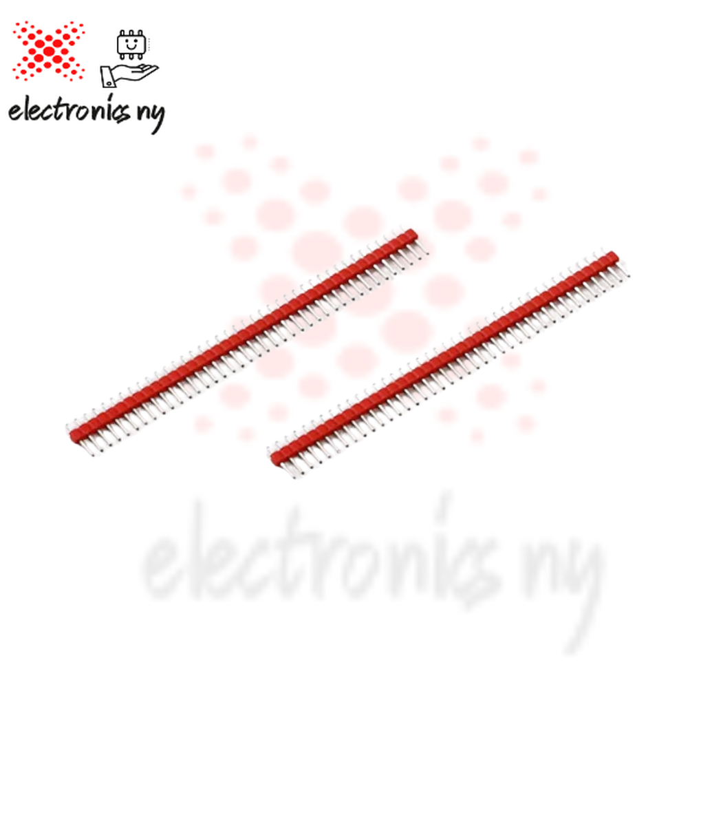 10Pcs Jst Connector Strip 40Pin 1X40 Single Row Male and Female 2.54 Breakable Pin Header Connector Strip for Arduino Black