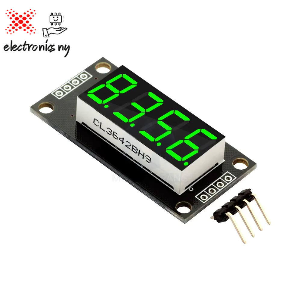 TM1637 0.36" 0.36 Inch 7 Segments Digital Display Tube 4-Digit LED Module Board for Arduino Red Green Blue Yellow White