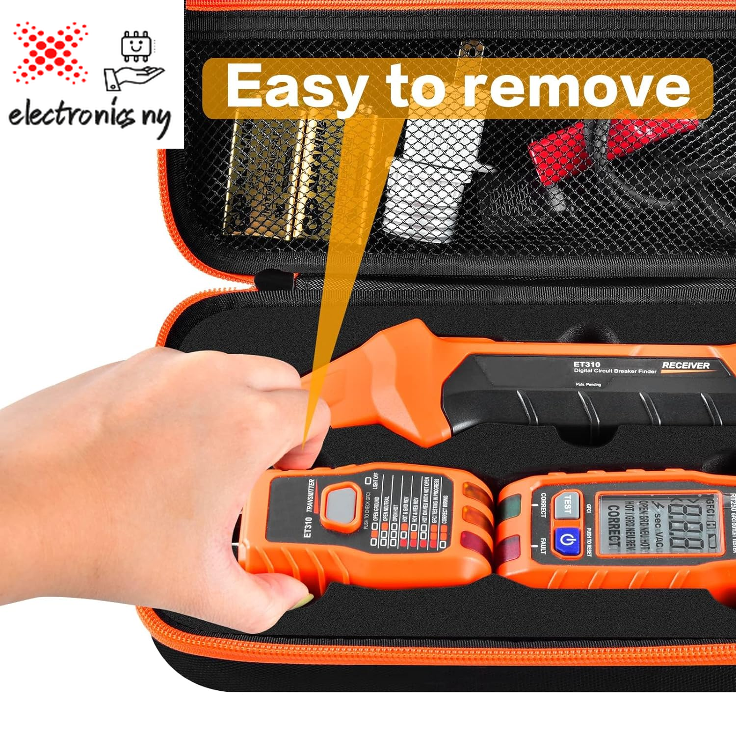 Storage Case for Klein Circuit Breaker Finder, Outlet Repair Kit & GFCI Tester - Box Only